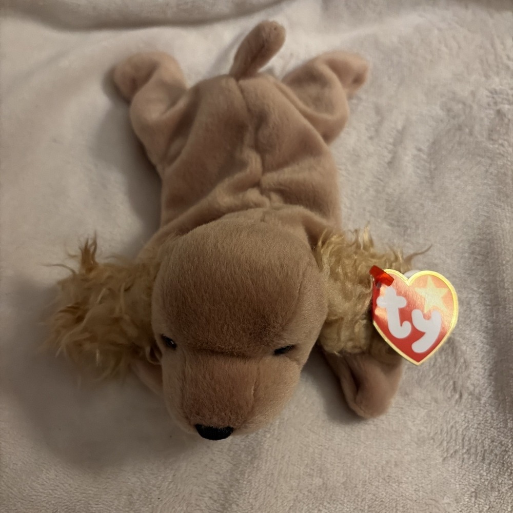 Beanie Babie Spunky The Cocker Spaniel Dog Plush Stuffed Animal
